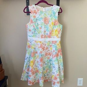 Calvin Klein floral dress. Size 10. Lightly worn.